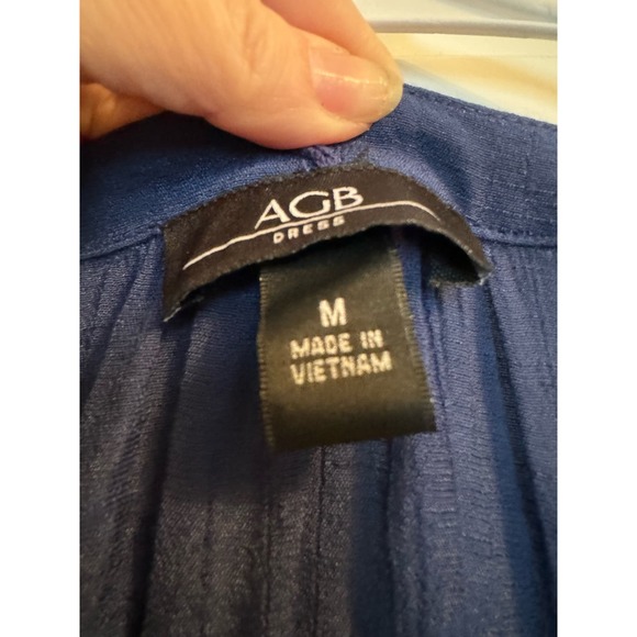 AGB Dress - worn once - Blue with Slip Built in - size Medium - Picture 5 of 6
